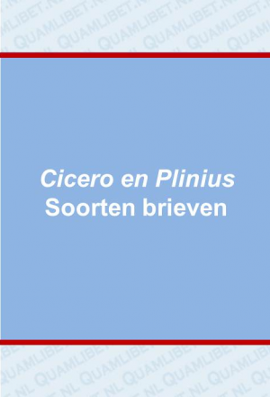 Cicero en Plinius: Tekstoriëntatie